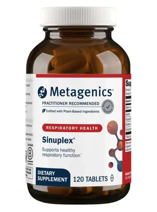 Metagenics Sinuplex(R) -- respiratory support, vitamin C.
