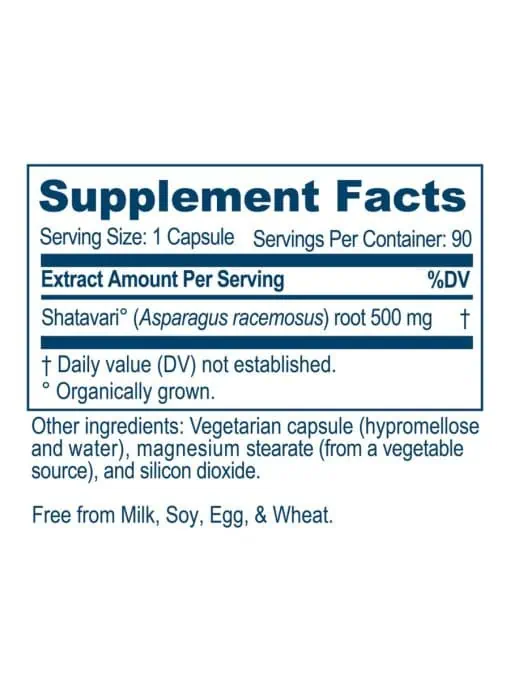 Ayush Herbs Sitawari -- female health, vitality support. - Back