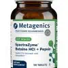 Metagenics SpectraZyme(R) Betaine HCI + Pepsin -- digestive support, stomach health.