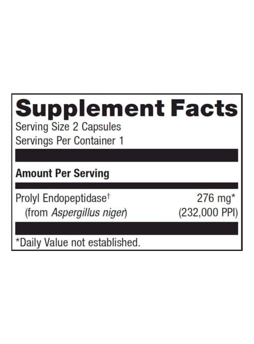Metagenics SpectraZyme(R) Gluten Digest -- gluten digestion support, enzyme supplement. - Back