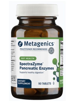 Metagenics SpectraZyme Pancreatic Enzymes -- digestive support, enzyme complex.