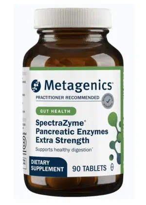 Metagenics SpectraZyme(R) Pancreatic Enzymes Extra Strength -- digestive enzymes, enzyme support.
