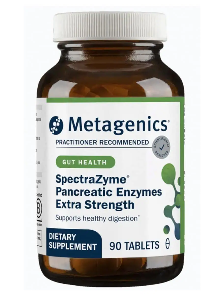 Metagenics SpectraZyme(R) Pancreatic Enzymes Extra Strength -- digestive enzymes, enzyme support.