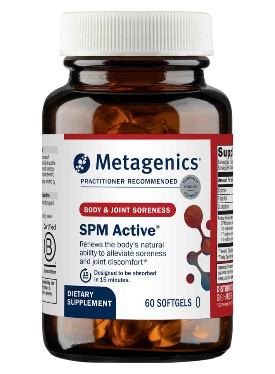 Metagenics SPM Active -- joint support, marine lipid concentrate.
