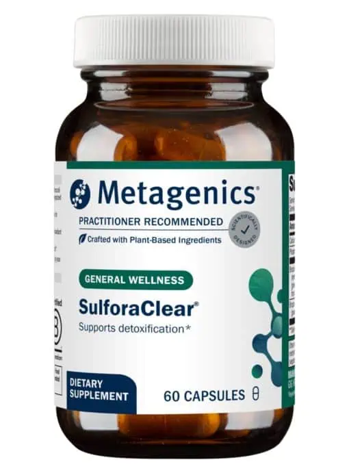 Metagenics SulforaClear(TM) -- broccoli supplement, detox support.