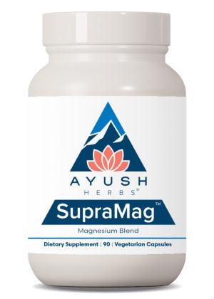 Ayush Herbs SupraMag -- magnesium supplement, energy support.
