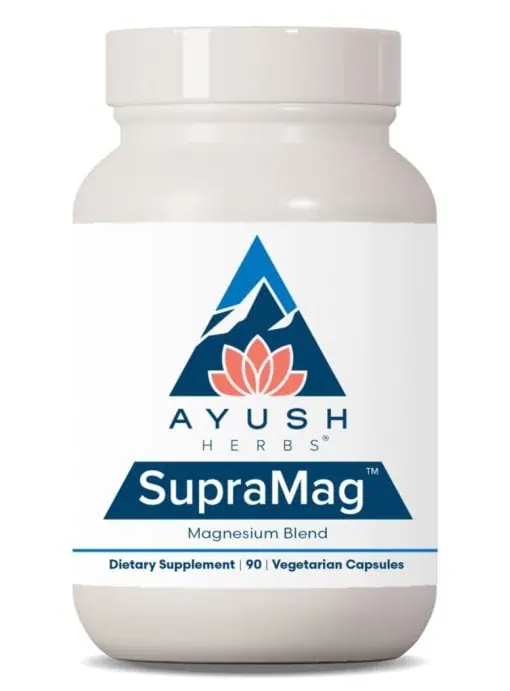 Ayush Herbs SupraMag -- magnesium supplement, energy support.