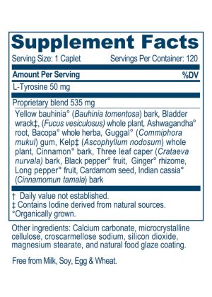 Ayush Herbs Thyro-M -- thyroid support, metabolism booster. - Back