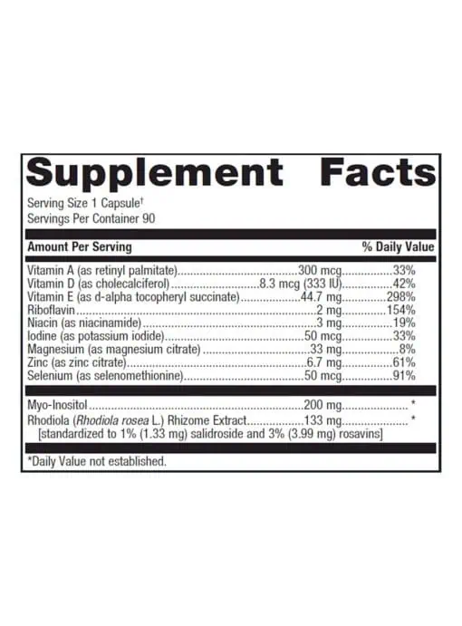 Metagenics Thyrosol(R) Capsules -- thyroid support, stress relief. - Back
