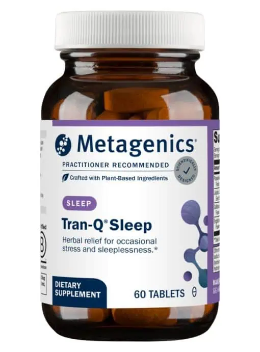 Metagenics Tran-Q Sleep -- sleep supplement, relaxation support.