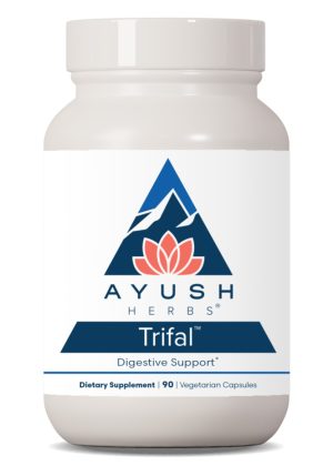 Ayush Herbs Trifal -- digestive support, herbal supplement.