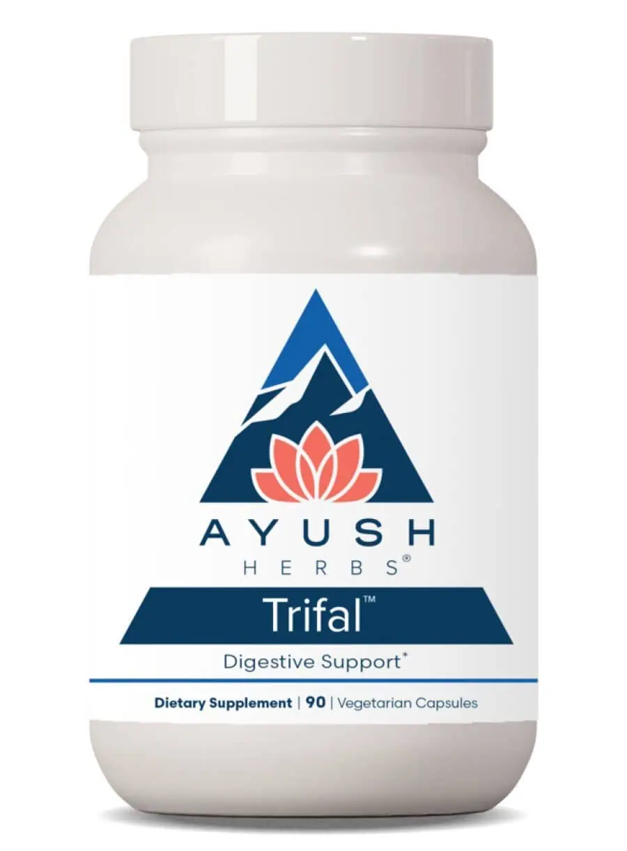 Ayush Herbs Trifal -- digestive support, herbal supplement.