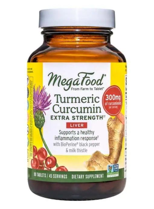 MegaFood Turmeric Curcumin Extra Strength -- turmeric supplement, liver health