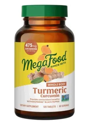 Megafood Turmeric Curcumin Extra Strength+ - Whole Body, turmeric supplement, inflammation support