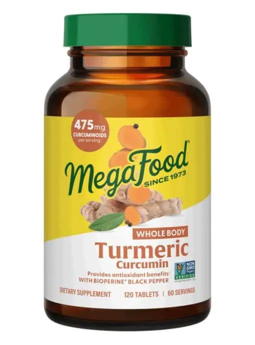 Megafood Turmeric Curcumin Extra Strength+ - Whole Body, turmeric supplement, inflammation support