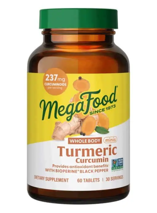 Megafood Turmeric Curcumin Minis - Whole Body, turmeric supplement, inflammation support