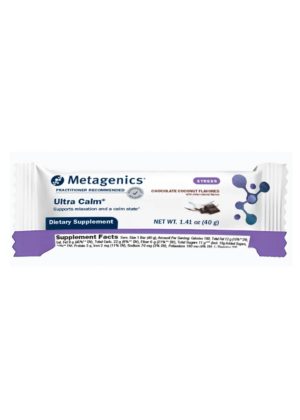 Metagenics Ultra Calm Bar, Chocolate Coconut -- stress relief, relaxation support.