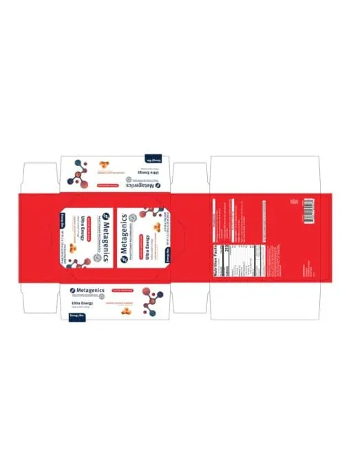 Metagenics Ultra Energy Bar - Caramel -- energy bar, protein bar. - Back