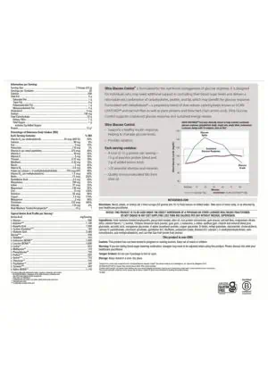 Metagenics Ultra Glucose Control(R) -- glucose management, blood sugar support. - Back