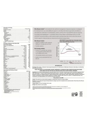 Metagenics Ultra Glucose Control(R) -- glucose management, nutritional support. - Back