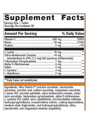 Metagenics Ultra Potent-C(R) 500 Vitamin C -- vitamin C, immune support. - Back