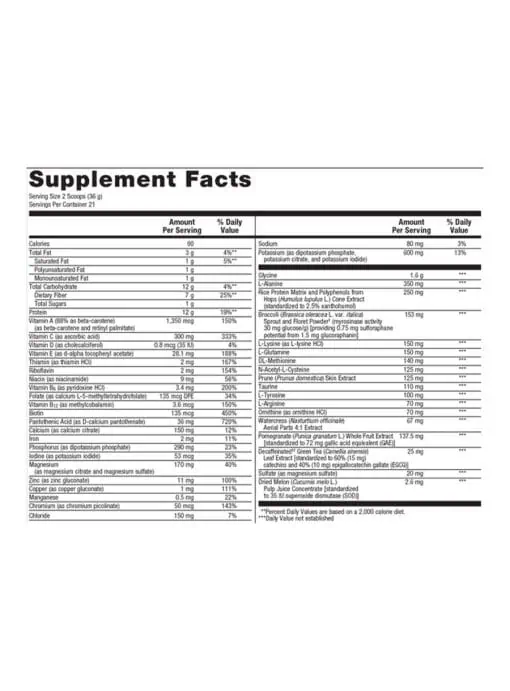 Metagenics UltraClear(R) RENEW, Berry -- detox support, nutritional supplement. - Back