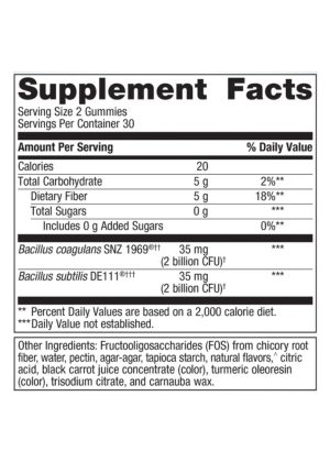 Metagenics UltraFlora 3 in 1 Daily Probiotic, Berry - Back