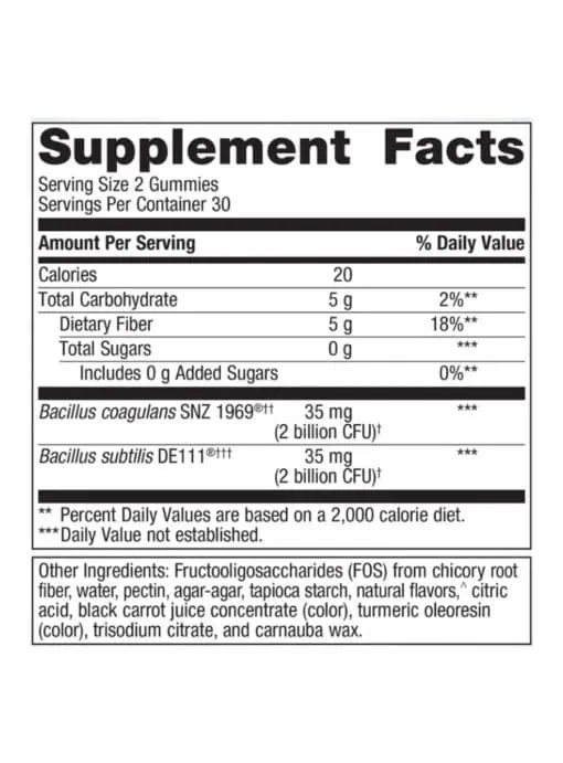 Metagenics UltraFlora 3 in 1 Daily Probiotic, Berry - Back