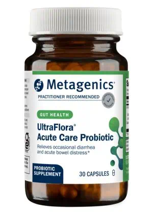 Metagenics UltraFlora(R) Acute Care Probiotic -- probiotic supplement, digestive health.