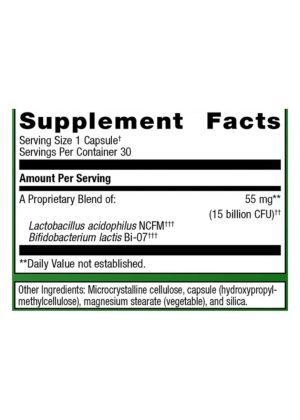 Metagenics UltraFlora(R) Balance Probiotic -- probiotic supplement, gut health. - Back