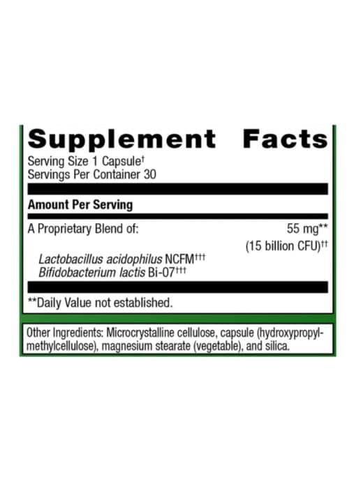 Metagenics UltraFlora(R) Balance Probiotic -- probiotic supplement, gut health. - Back