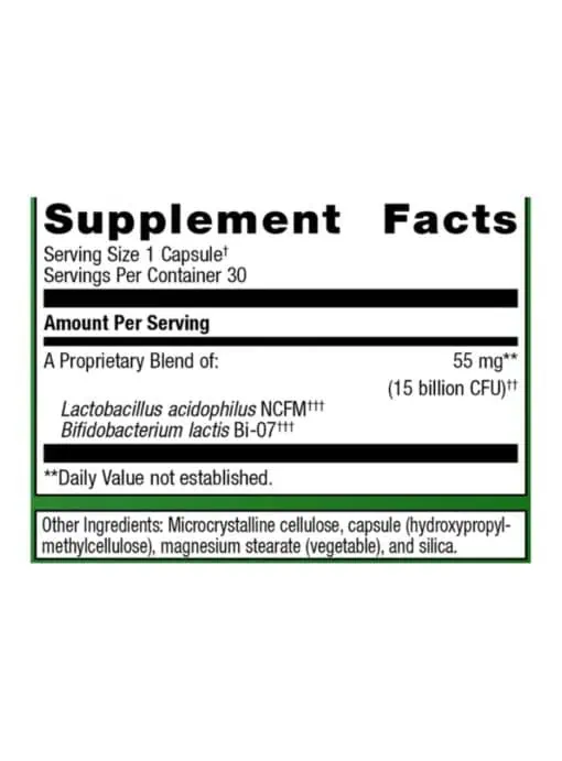 Metagenics UltraFlora(R) Balance Probiotic -- probiotic supplement, gut health. - Back