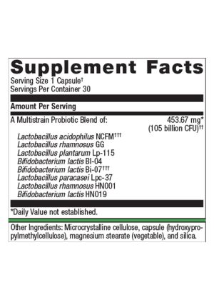 Metagenics UltraFlora(R) BiomePro Probiotic -- probiotic supplement, digestive health - Back