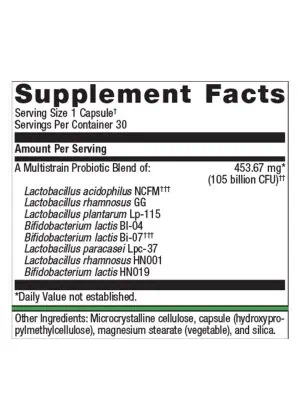 Metagenics UltraFlora(R) BiomePro Probiotic -- probiotic supplement, digestive health - Back