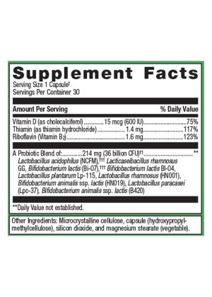 Metagenics UltraFlora(R) Complete Probiotic -- probiotic supplement, digestive health. - Back