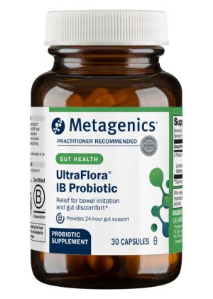 Metagenics UltraFlora(R) IB Probiotic -- digestive health, gut support.