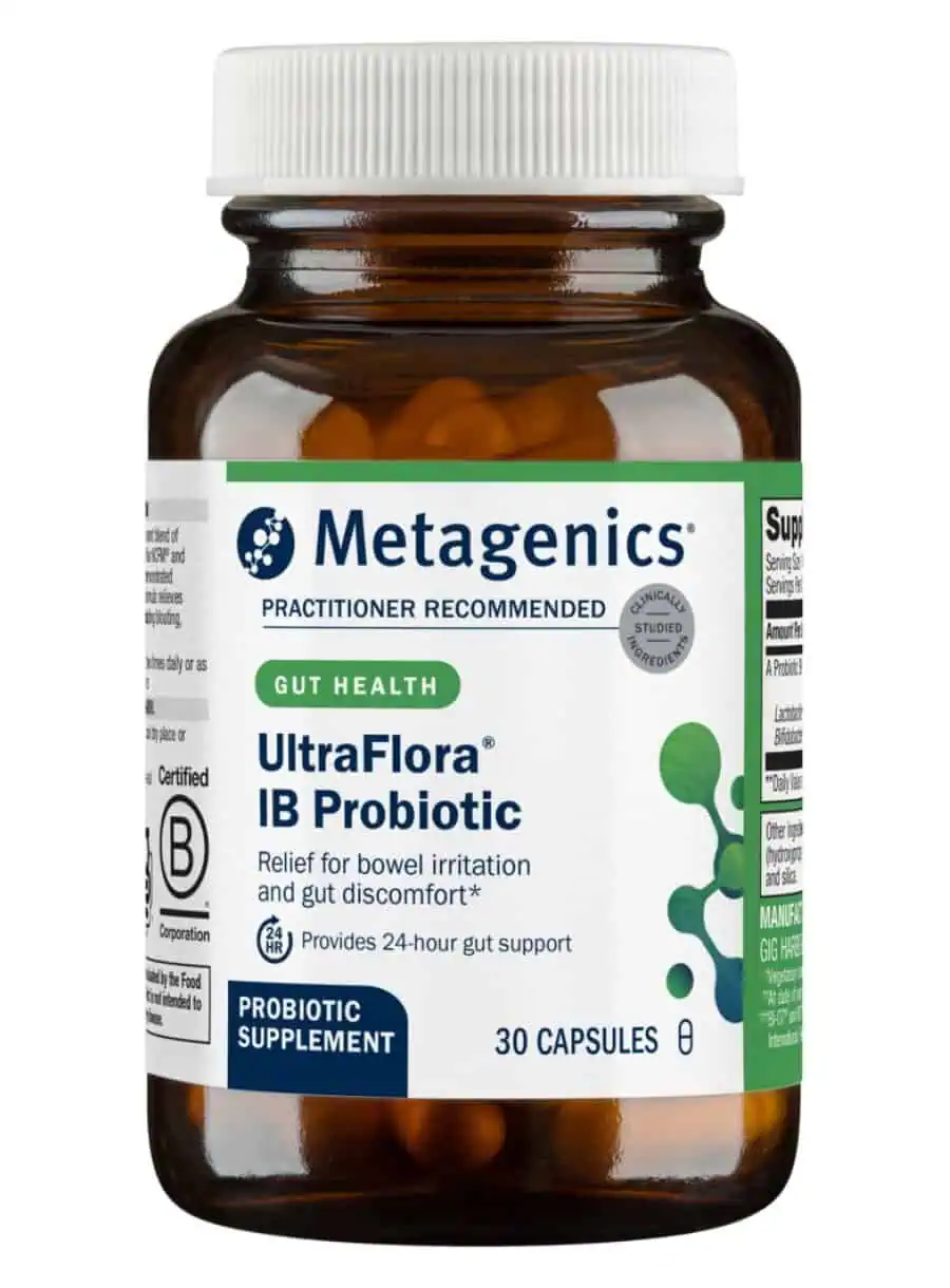 Metagenics UltraFlora(R) IB Probiotic -- digestive health, gut support.