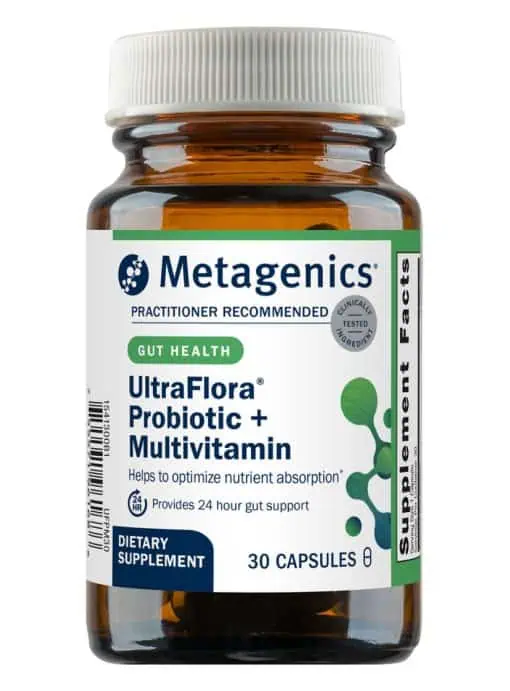 Metagenics UltraFlora(R) Probiotic + Multivitamin -- probiotic, multivitamin.
