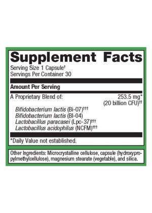 Metagenics UltraFlora(R) Restore Probiotic -- gut health, probiotic support. - Back