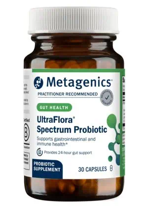 Metagenics UltraFlora(R) Spectrum Probiotic -- probiotic supplement, digestive health.
