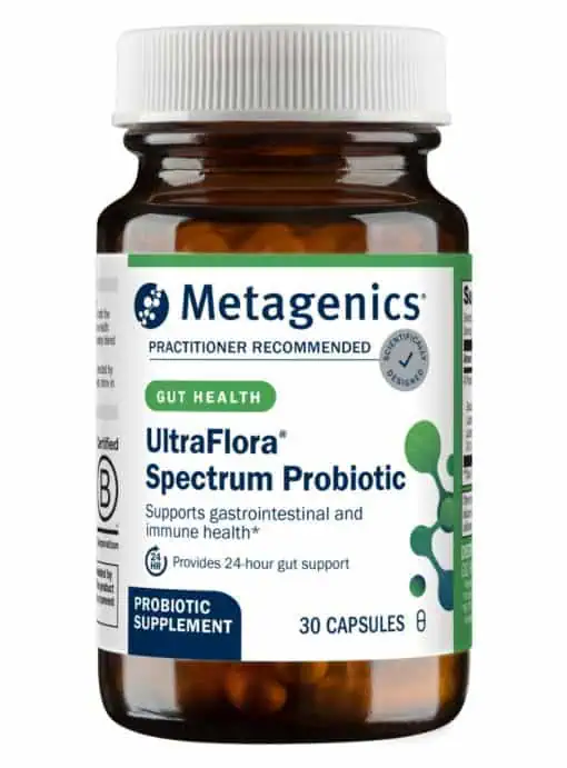 Metagenics UltraFlora(R) Spectrum Probiotic -- probiotic supplement, digestive health.