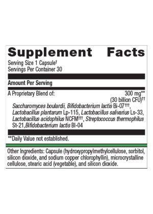 Metagenics UltraFlora(R) Spectrum Probiotic -- probiotic supplement, digestive health. - Back