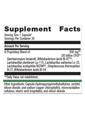 Metagenics UltraFlora(R) Spectrum Probiotic -- probiotic supplement, digestive health. - Back