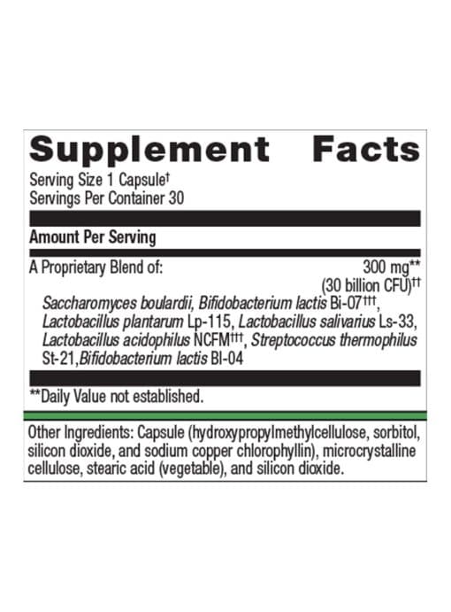 Metagenics UltraFlora(R) Spectrum Probiotic -- probiotic supplement, digestive health. - Back
