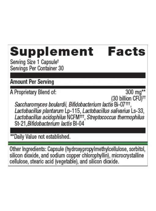 Metagenics UltraFlora(R) Spectrum Probiotic -- probiotic supplement, digestive health. - Back