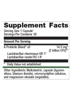 Metagenics UltraFlora(R) Women's Probiotic -- women's probiotic, feminine health. - Back