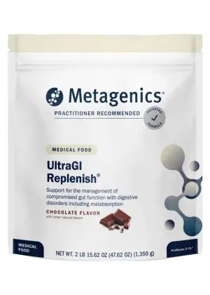 Metagenics UltraGI Replenish(R) Chocolate -- gut health, digestive support.