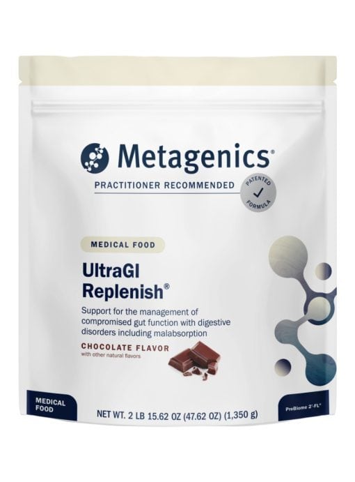 Metagenics UltraGI Replenish(R) Chocolate -- gut health, digestive support.