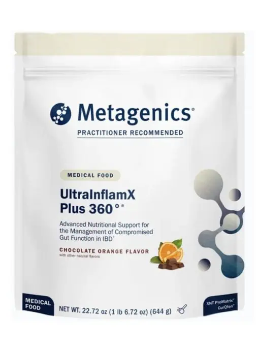 Metagenics UltraInflamX Plus 360?(R) - Chocolate Orange, medical food, gut health.