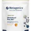 Metagenics UltraInflamX Plus 360(R) - Orange, gut health support, vegan protein.
